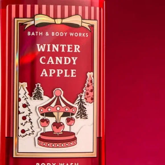 Bath and Body Works Winter Candy Apple 🍎 🍭 Body Wash - Picture 2 of 3